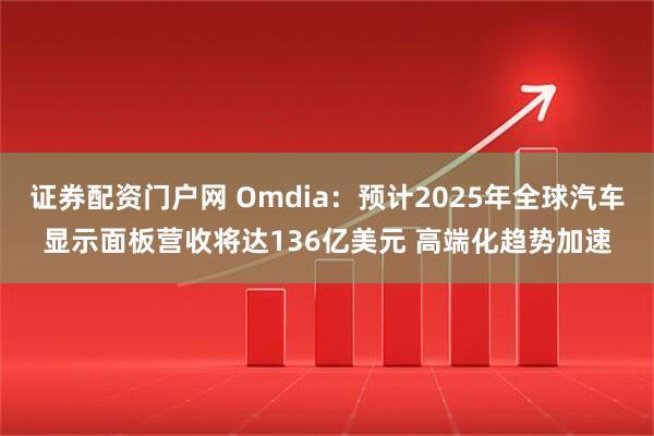 证券配资门户网 Omdia：预计2025年全球汽车显示面板营收将达136亿美元 高端化趋势加速